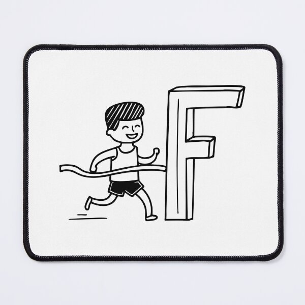 Item preview, Illustration of Letter F Beside Finish designed and sold by rasagamastore.