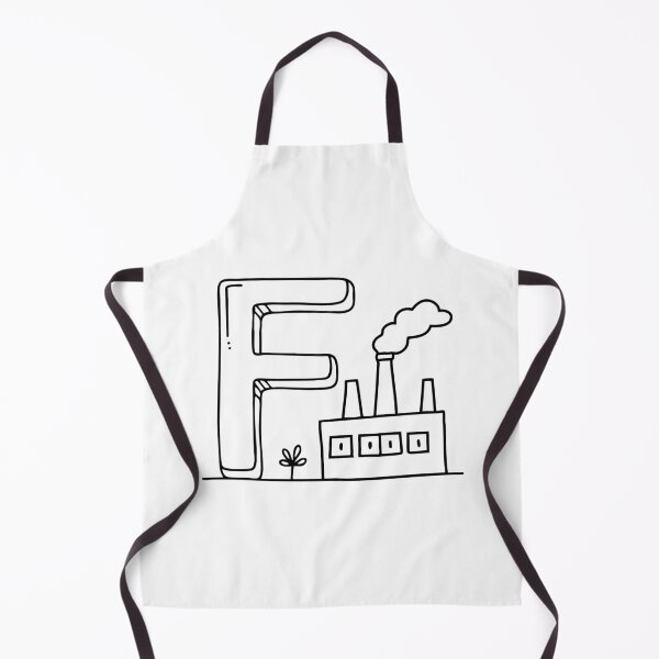 Item preview, Illustration of Letter F Beside Factory designed and sold by rasagamastore.
