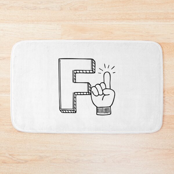 Item preview, Illustration of Letter F Beside Finger designed and sold by rasagamastore.