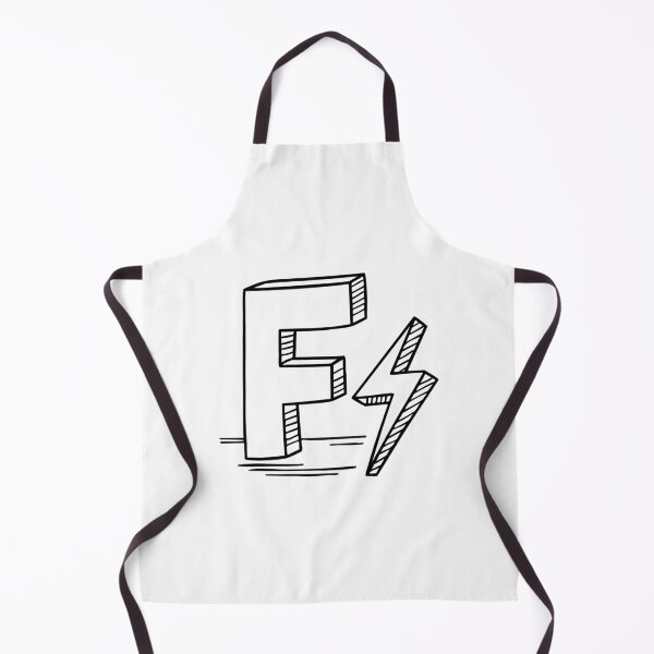 Item preview, Illustration of Letter F Beside Flash Symbol designed and sold by rasagamastore.