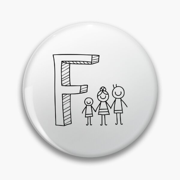 Item preview, Illustration of Letter F Beside Family designed and sold by rasagamastore.