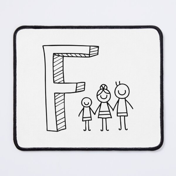 Item preview, Illustration of Letter F Beside Family designed and sold by rasagamastore.