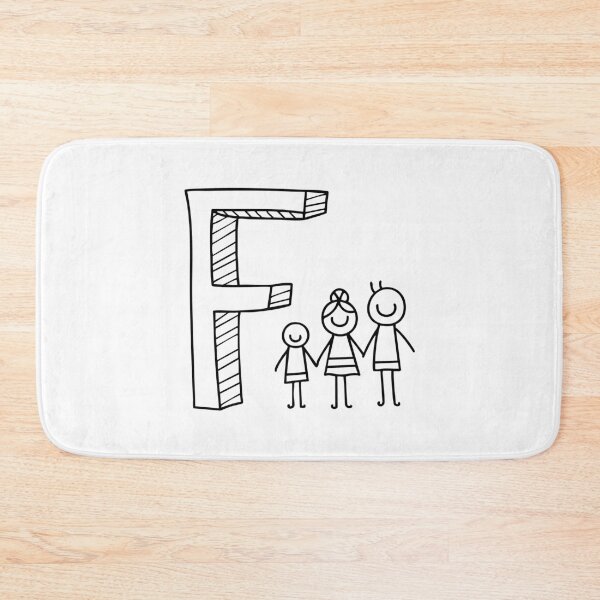 Item preview, Illustration of Letter F Beside Family designed and sold by rasagamastore.