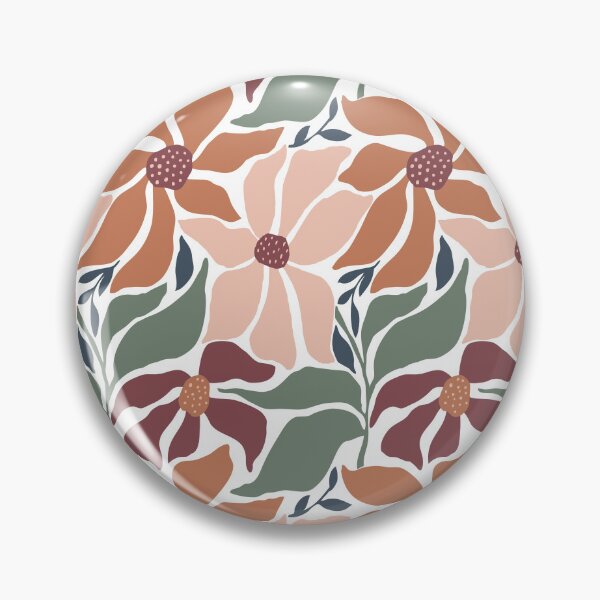 Item preview, Boho Florals in Earth Tones designed and sold by papierquarell.