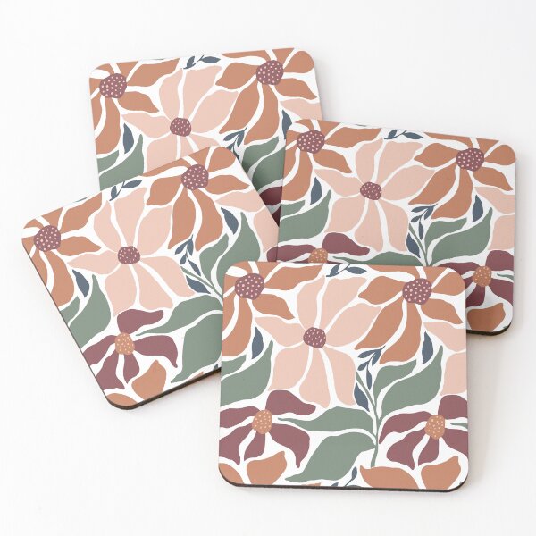 Item preview, Boho Florals in Earth Tones designed and sold by papierquarell.