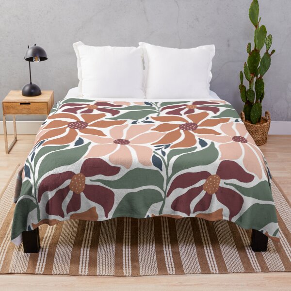 Item preview, Boho Florals in Earth Tones designed and sold by papierquarell.