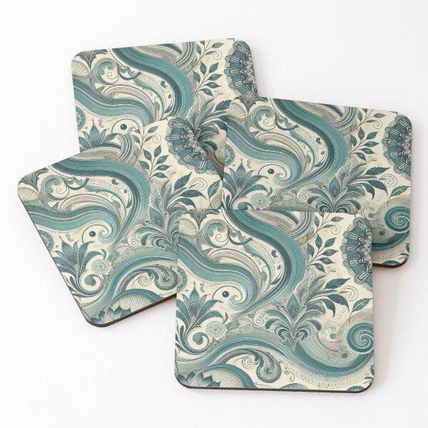 Item preview, Intricate Floral & Swirling Leaf Design Pattern 2 designed and sold by Dream Bloom Gallery.