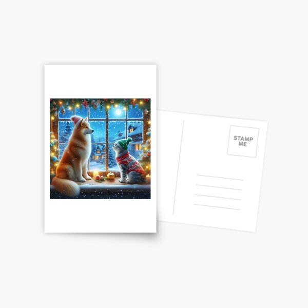 Item preview, Christmas Funny Cute Pets,Christmas Pets,Christmas Funny animals,Christmas Landscape designed and sold by Expressions-Sel.
