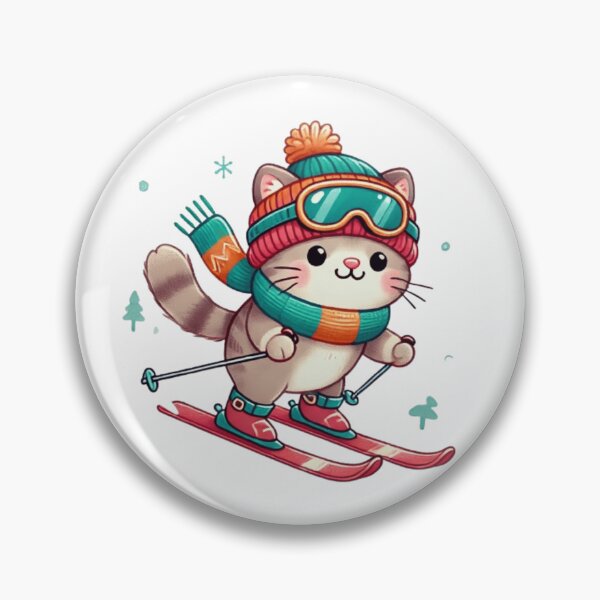 Item preview, Skiing Cat designed and sold by ArtQueen777.