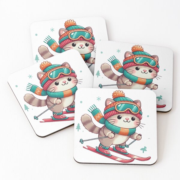 Item preview, Skiing Cat designed and sold by ArtQueen777.