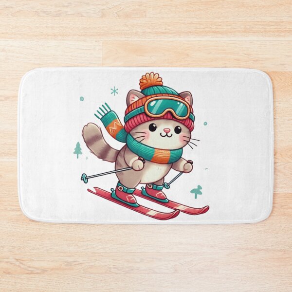 Item preview, Skiing Cat designed and sold by ArtQueen777.