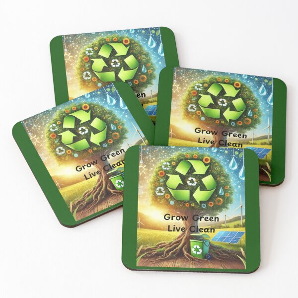 Item preview, Grow Green Live Clean designed and sold by Traloch O'Laoi.