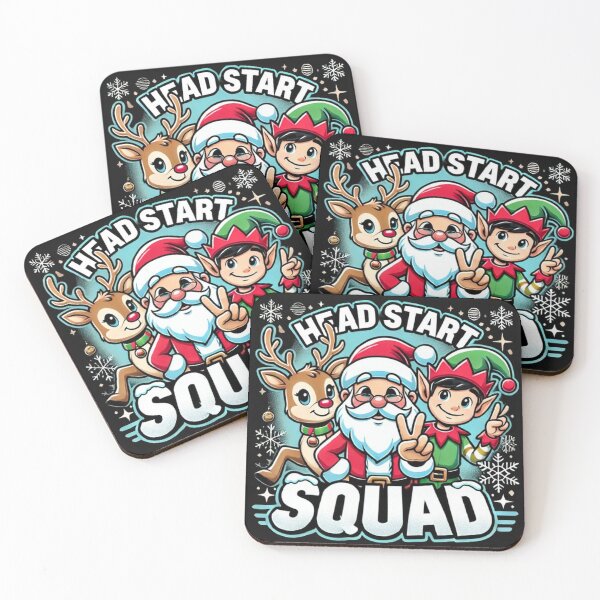 Item preview, Head Start Squad Santa Elf Reindeer Christmas Womens Mens designed and sold by SztylishDesigns.