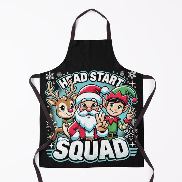 Item preview, Head Start Squad Santa Elf Reindeer Christmas Womens Mens designed and sold by SztylishDesigns.
