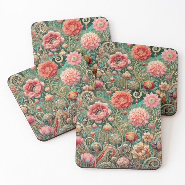 Item preview, Fantasy Garden Blossoms - Klimt Inspired Floral Art designed and sold by Yves Artico.