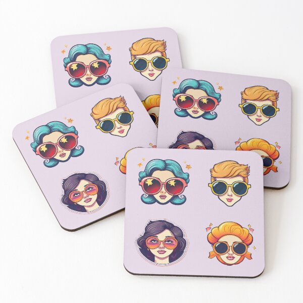 Item preview, Woman Fashion Style | Sticker Pattern | Retro Collection designed and sold by monkeybusiness.pt.