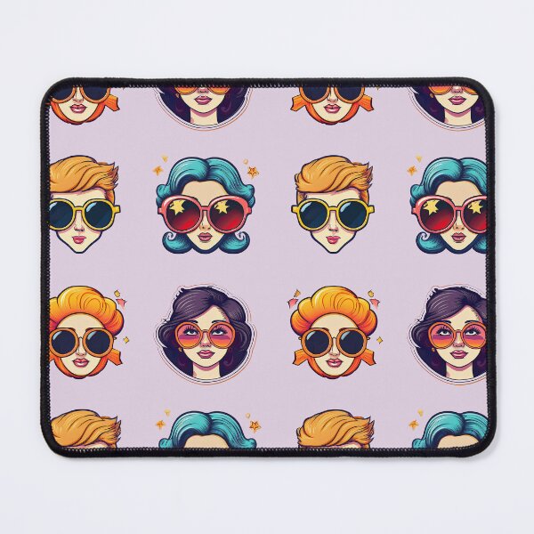 Item preview, Woman Fashion Style | Sticker Pattern | Retro Collection designed and sold by monkeybusiness.pt.