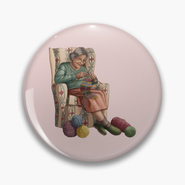 Item preview, Strickliesel Knitting Grandma designed and sold by Sina Holste.