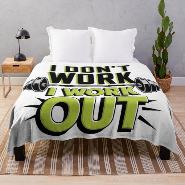 Item preview, I don't work, I WORK OUT designed and sold by BugiDesignArt.
