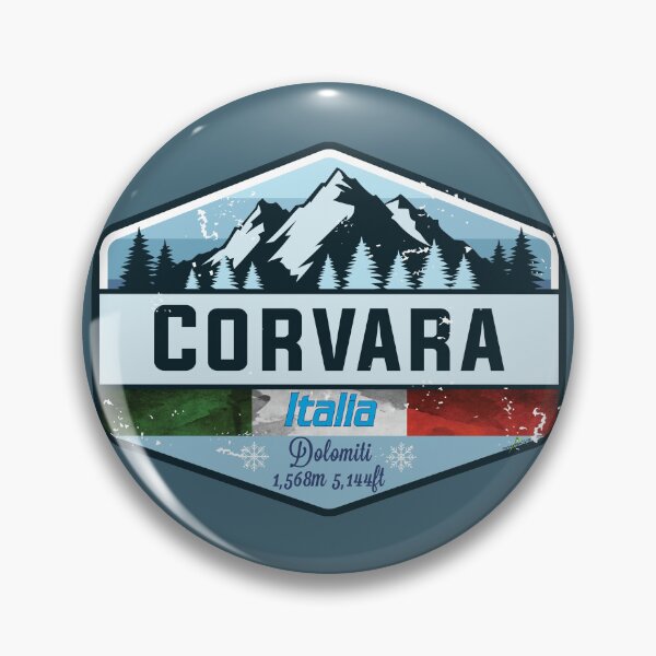 Item preview, Corvara Sudtirol Italy Dolomites Ski Skiing Sticker T-Shirt 01 designed and sold by OuterShellUK.