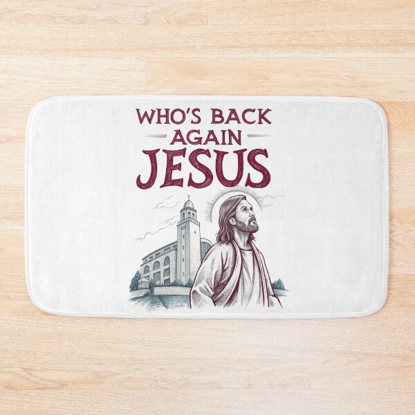 Item preview, Who's Back Again? Jesus Meme - Funny Religious Art designed and sold by Colorful-Garden.