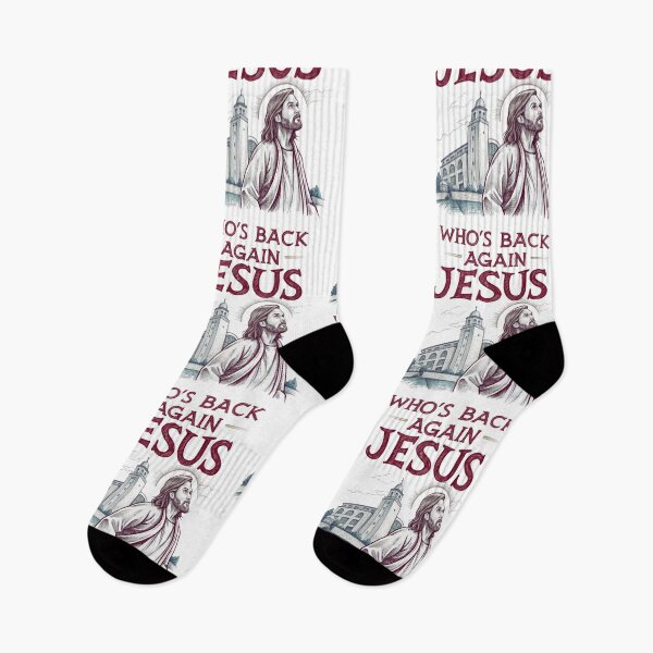Item preview, Who's Back Again? Jesus Meme - Funny Religious Art designed and sold by Colorful-Garden.