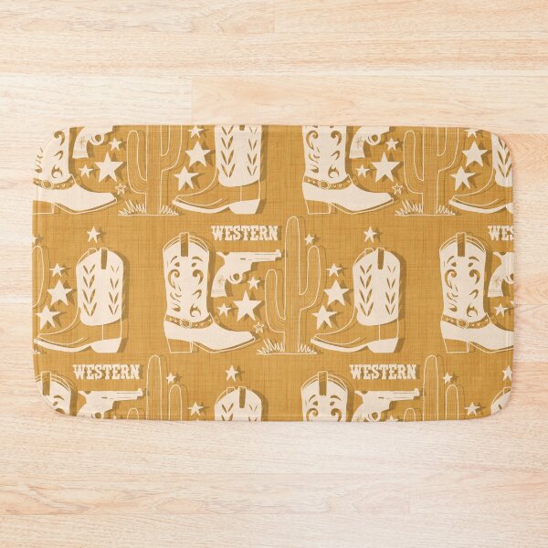 Item preview, Cowboy Boot - Western Americana Rustic Charm - Yellow designed and sold by susycosta.