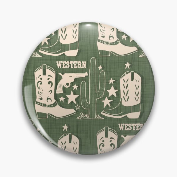 Item preview, Cowboy Boot - Western Americana Rustic Charm - Green designed and sold by susycosta.