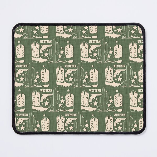 Item preview, Cowboy Boot - Western Americana Rustic Charm - Green designed and sold by susycosta.