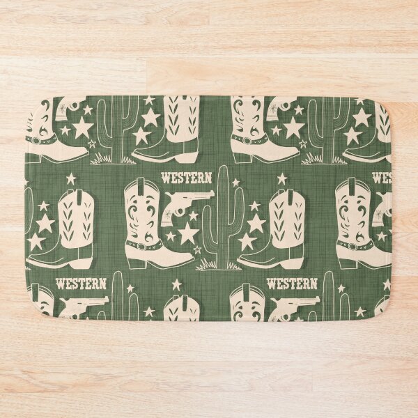 Item preview, Cowboy Boot - Western Americana Rustic Charm - Green designed and sold by susycosta.