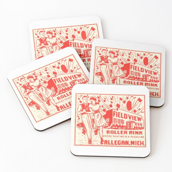 Item preview, The Fieldview Roller Rink Allegan Michigan Roller Skating Rink Sticker Decal Label designed and sold by tislord.