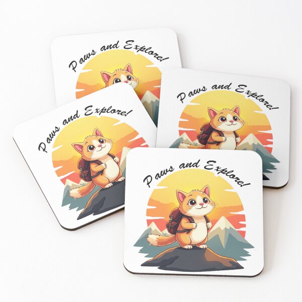 Item preview, Cat Explorer(Paws and Explore!) designed and sold by PattaZone.