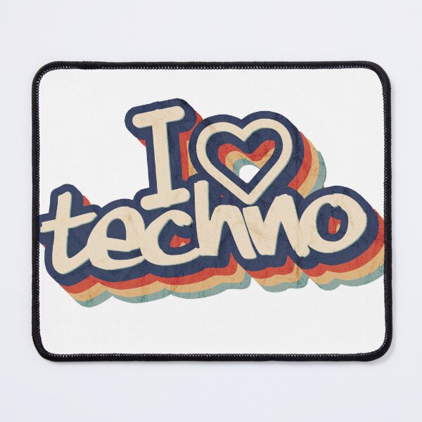 Item preview, I ❤️ Techno by accomplice designed and sold by accomplicated.