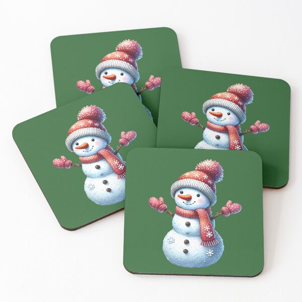 Item preview, Christmas Snowman Watercolour designed and sold by MoonMonkeyNbear.