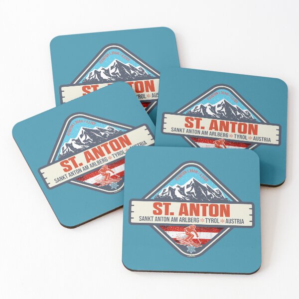 Item preview, St Anton am Arlberg, St. Anton Austria Tyrol Ski Sticker T-Shirt 01 designed and sold by OuterShellUK.