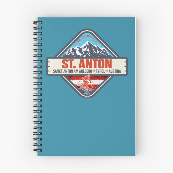 Item preview, St Anton am Arlberg, St. Anton Austria Tyrol Ski Sticker T-Shirt 01 designed and sold by OuterShellUK.