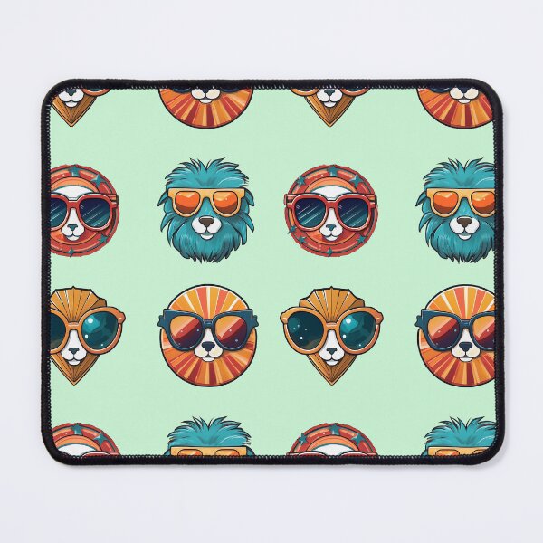 Item preview, Dogs Puppy Sunglasses | Sticker Pattern | Retro Collection designed and sold by monkeybusiness.pt.