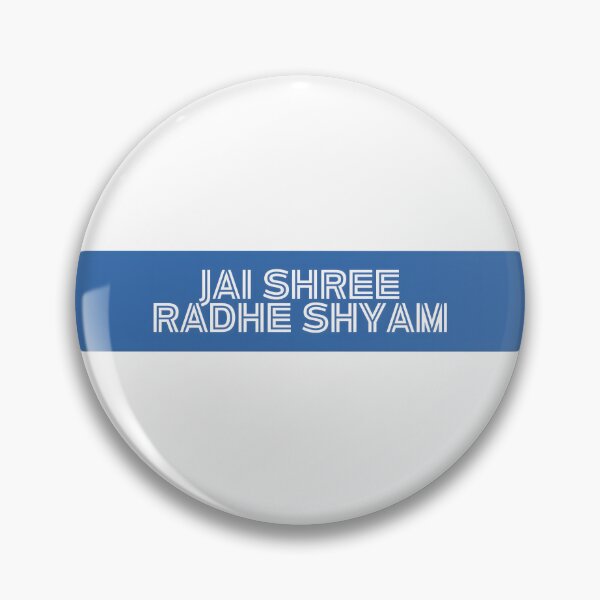 Item preview, Jai Shree Radhe Shyam Artistic Typography designed and sold by PING 999 STUDIO.