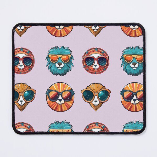 Item preview, Dogs Puppy Sunglasses | Sticker Pattern | Retro Collection designed and sold by monkeybusiness.pt.