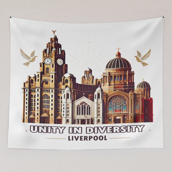 Item preview, LIVERPOOL- UNITY IN DIVERSITY designed and sold by Globalcitytees.