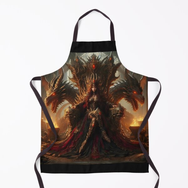 Item preview, Queen of Dragons on her Throne designed and sold by GalleryBrisArt.