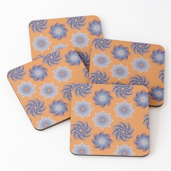 Item preview, Blue on Orange designed and sold by MandalasGalore.
