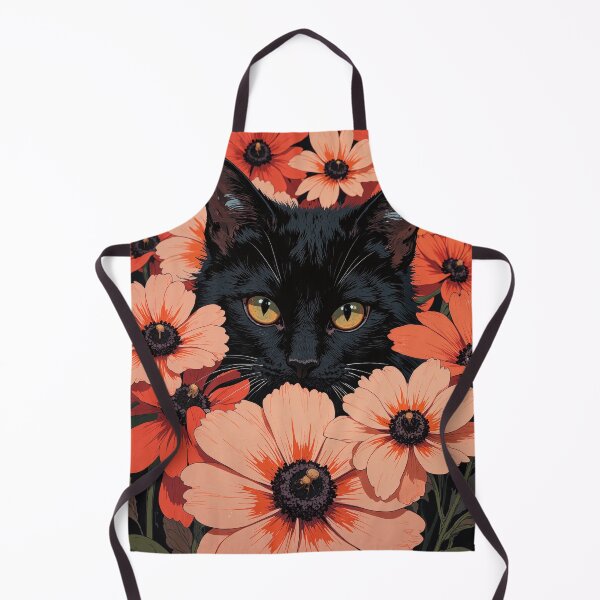 Item preview, Orange bloom contrast a mysterious black cat designed and sold by ShroomForge.