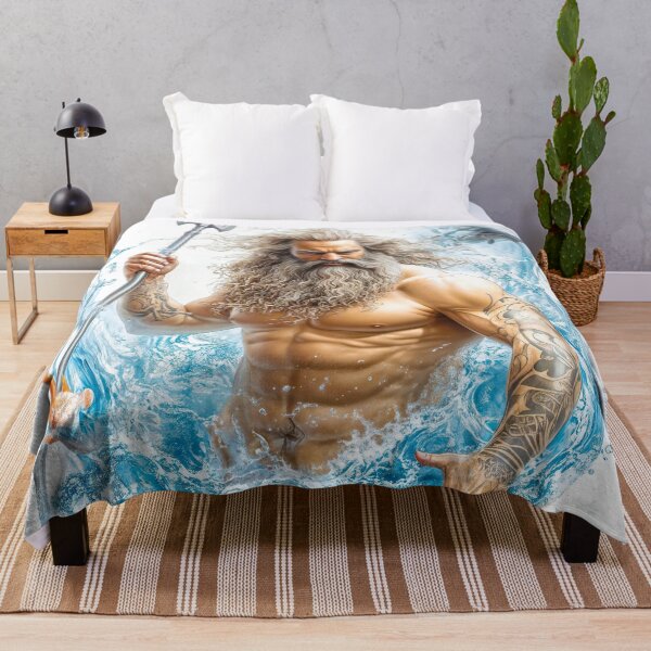Item preview, Poseidon riding an Octopus holding a Trident Tattoo  designed and sold by AngelottiCR.