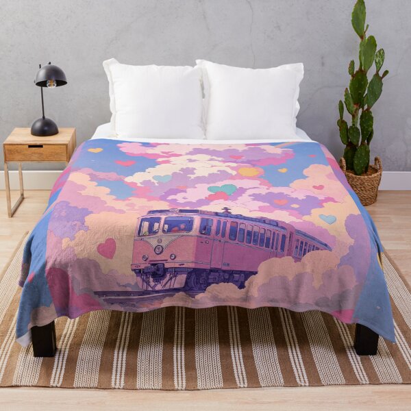 Item preview, Pacific coast dream train journey through rainbow skies designed and sold by ShroomForge.