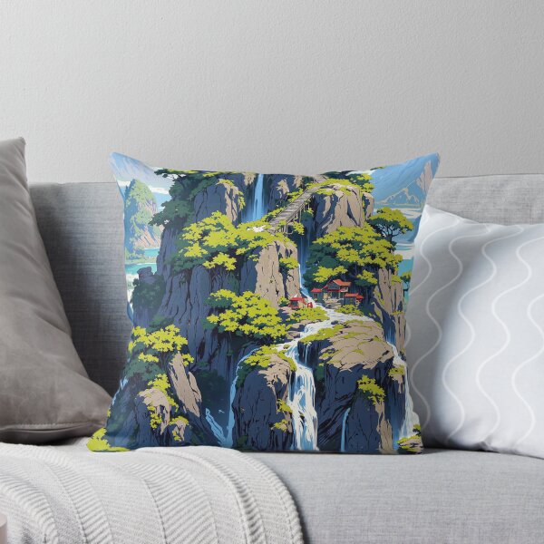 Item preview, Pagoda amidst waterfall cascades designed and sold by ShroomForge.