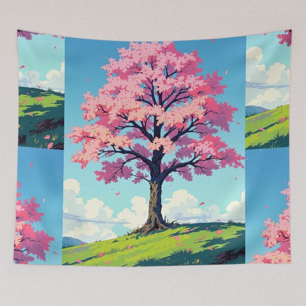 Item preview, Rainbowed pink tree canopy designed and sold by ShroomForge.