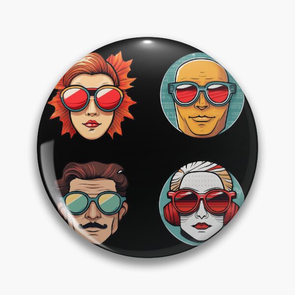Item preview, Wierd People Sunglasses | Sticker Pattern | Retro Collection designed and sold by monkeybusiness.pt.