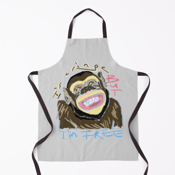 Item preview, I Am Cringe But I'm Free: Fun Smiling Monkey Illustration for Freedom Lovers designed and sold by Pandositive.