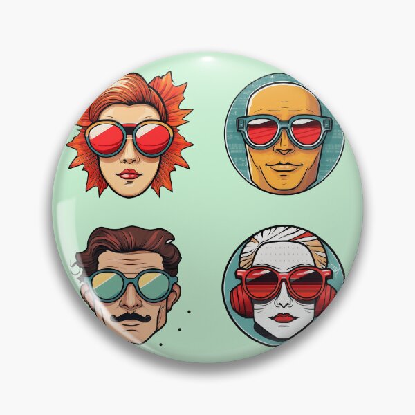 Item preview, Wierd People Sunglasses | Sticker Pattern | Retro Collection designed and sold by monkeybusiness.pt.